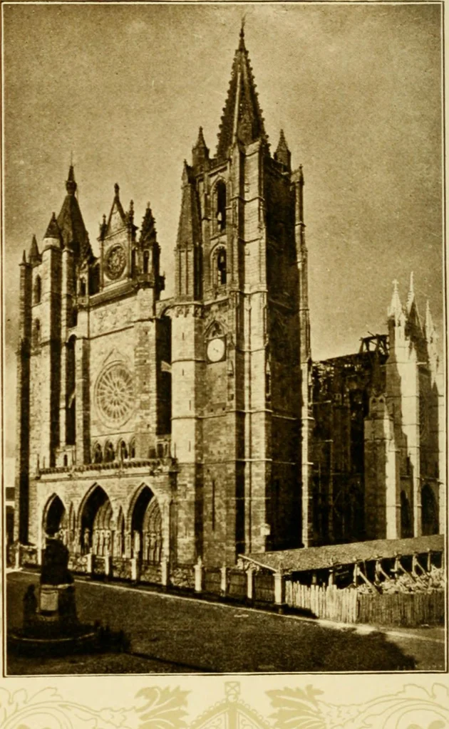 An illustration from The cathedrals of northern Spain, their history and their architecture; together with much of interest concerning the bishops, rulers and other personages identified with them, 1906, leaf 7