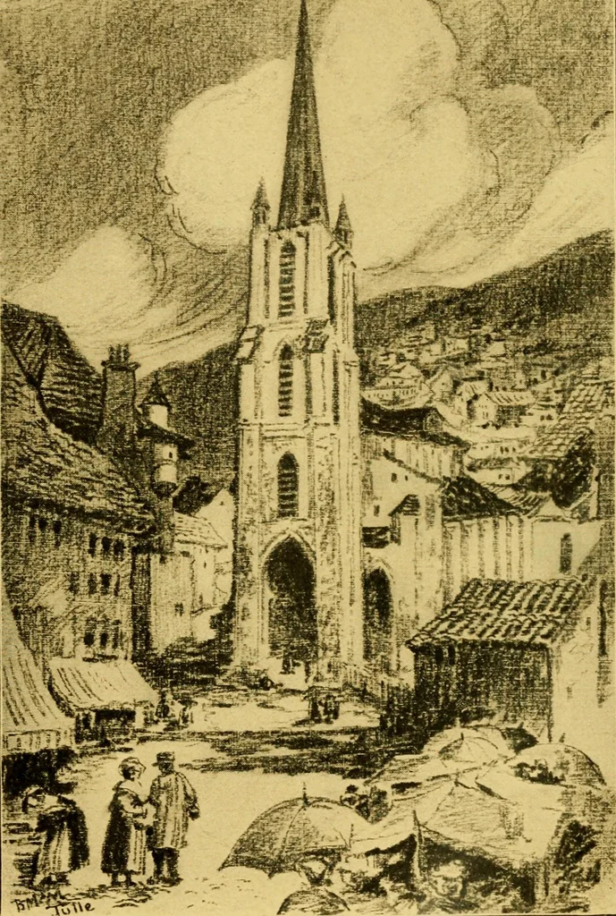 An illustration from Cathedrals of southern France, 1904, leaf 128