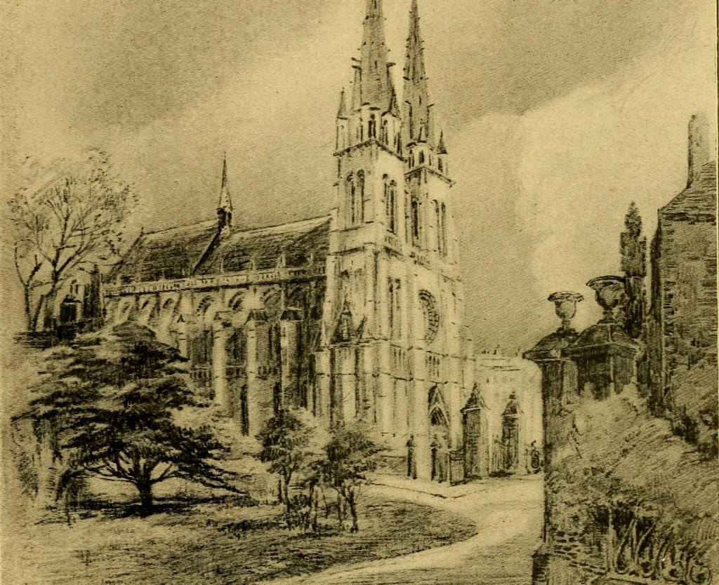 An illustration from Cathedrals of southern France, 1904, leaf 140