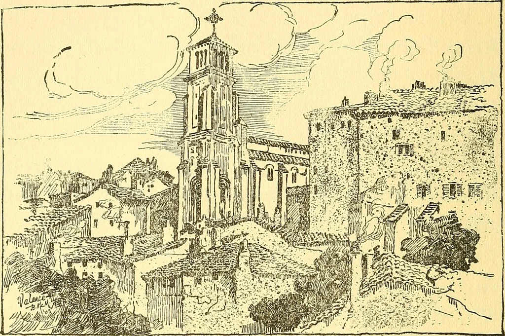 An illustration from Cathedrals of southern France, 1904, leaf 213