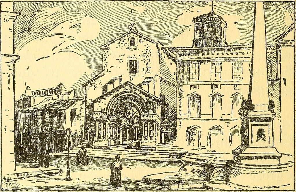 An illustration from Cathedrals of southern France, 1904, leaf 255