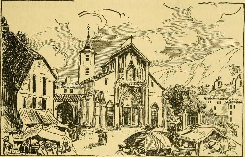 An illustration from Cathedrals of southern France, 1904, leaf 284