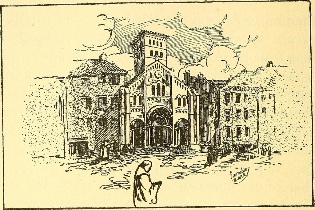 An illustration from Cathedrals of southern France, 1904, leaf 287