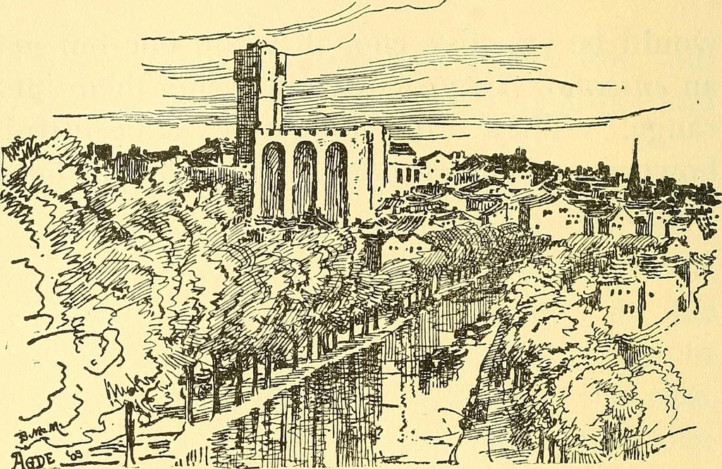 An illustration from Cathedrals of southern France, 1904, leaf 393