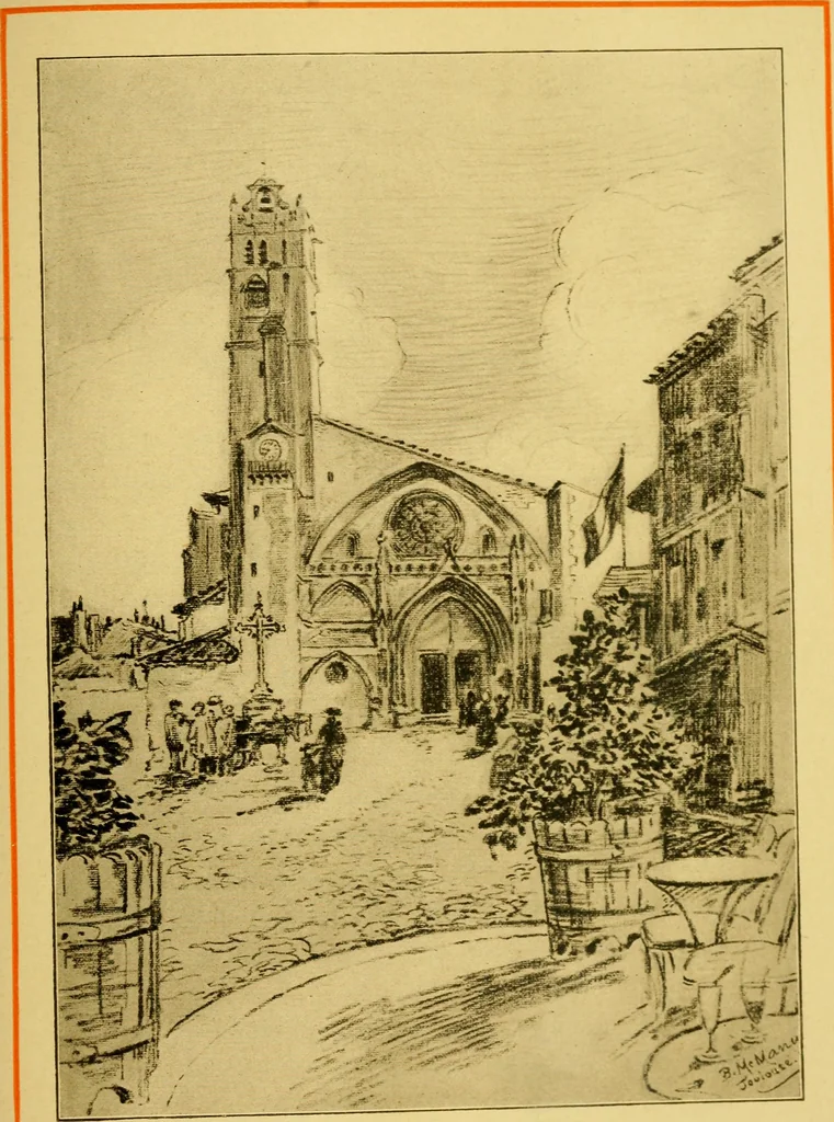 An illustration from Cathedrals of southern France, 1904, leaf 484