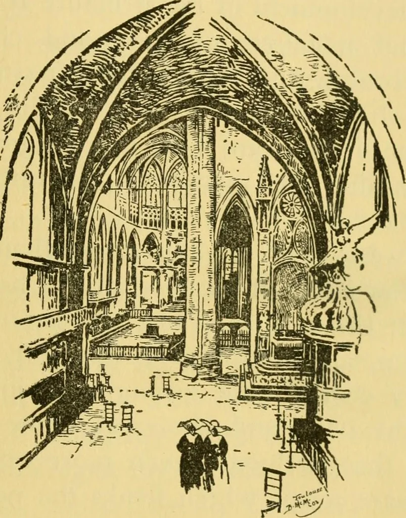 An illustration from Cathedrals of southern France, 1904, leaf 492