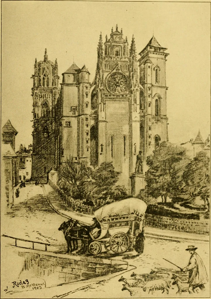An illustration from Cathedrals of southern France, 1904, leaf 530