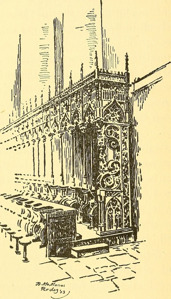 An illustration from Cathedrals of southern France, 1904, leaf 537