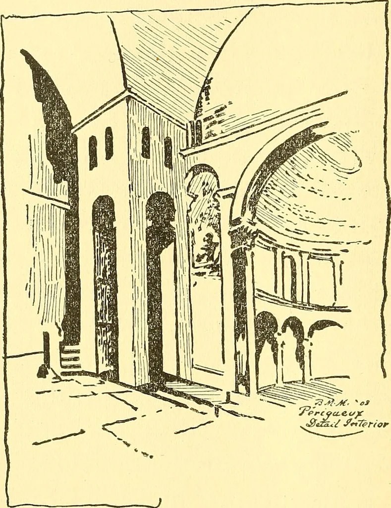 An illustration from Cathedrals of southern France, 1904, leaf 99