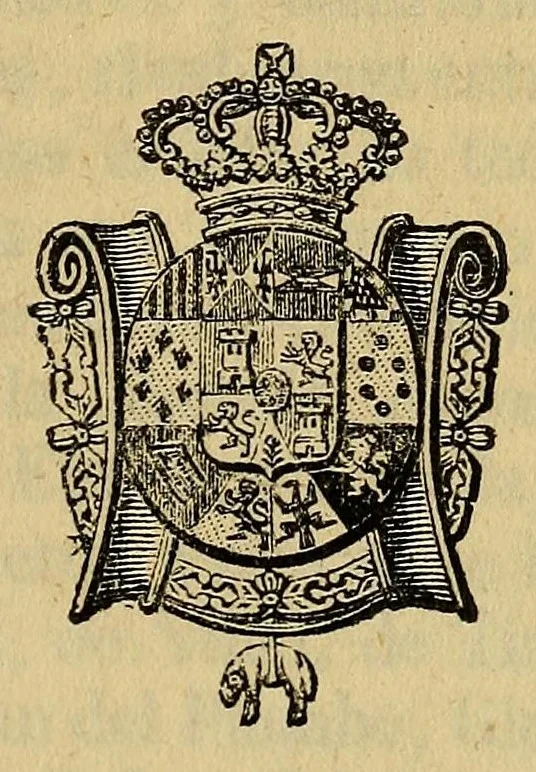 An illustration from Catálogo de los cuadros del Real museo de pintura y escultura .., 1858, leaf 7