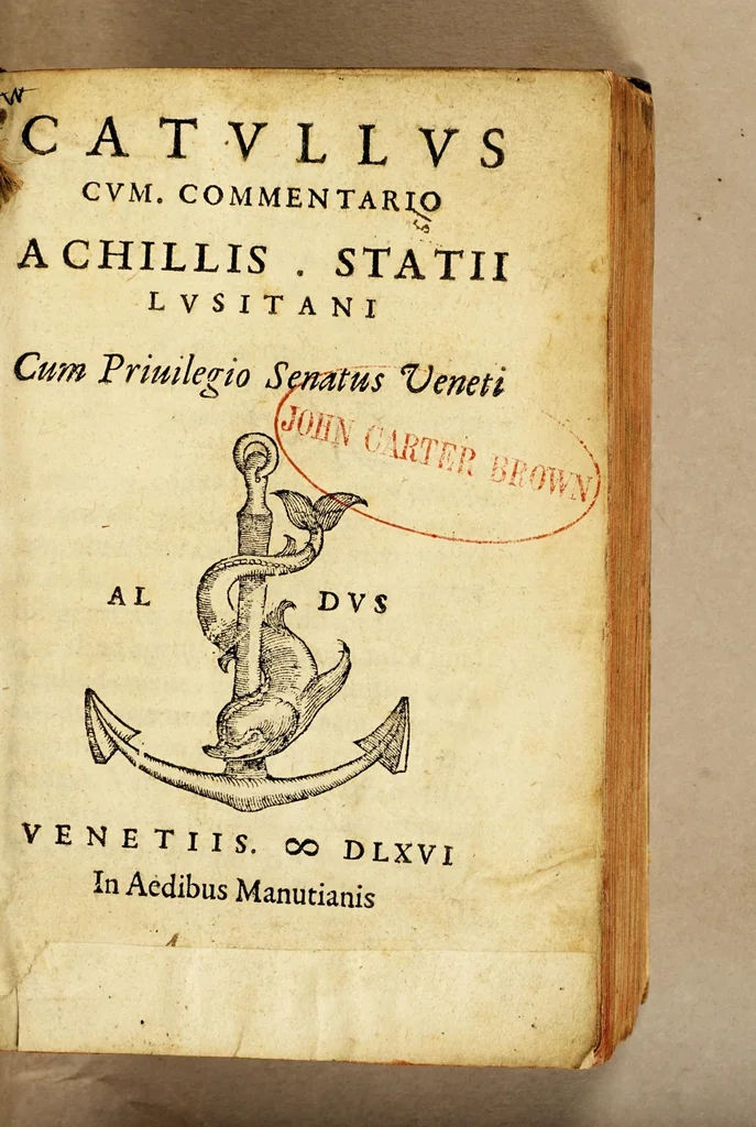 An illustration from Catullus cum. commentario Achillis Statii Lusitani, 1566, leaf 5