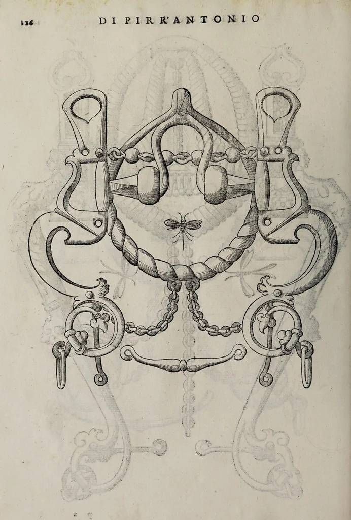 An illustration from Cauallo frenato, 1602, leaf 292