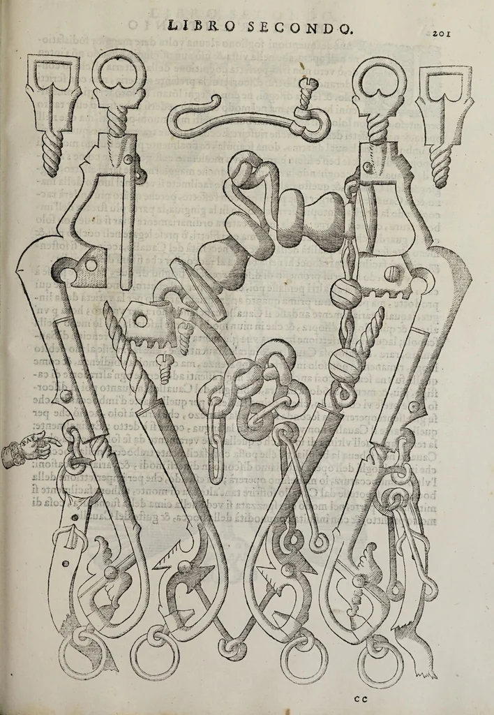 An illustration from Cauallo frenato, 1602, leaf 377