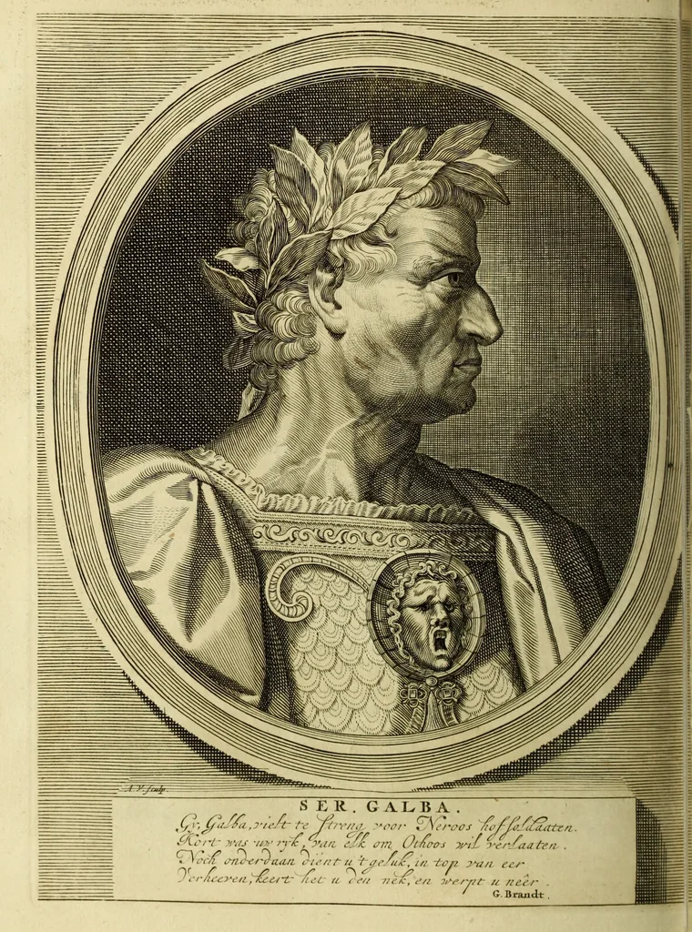 An illustration from C. Cornelius Tacitus. Jaarboeken en Historien, ook zyn Germanie, 1684, leaf 515