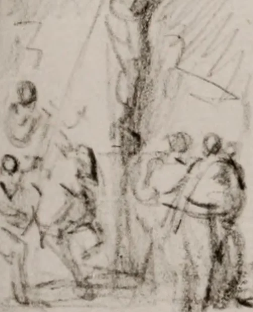 An illustration from Catalogue d'estampes des plus grands maîtres italiens, flamands & françois, de divers recueils d'estampes, d'architecture de différents maîtres, & autres traités sur les arts, dépendants de la succession de M. Mariette, contrôleur-genéral de la Grande-Chancellerie de France, honoraire amateur de l'Academie royale de peinture & sculpture & de l'Academie de Florence ..., 1775, leaf 21