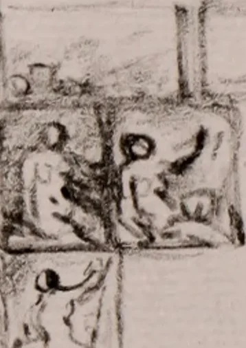 An illustration from Catalogue d'estampes des plus grands maîtres italiens, flamands & françois, de divers recueils d'estampes, d'architecture de différents maîtres, & autres traités sur les arts, dépendants de la succession de M. Mariette, contrôleur-genéral de la Grande-Chancellerie de France, honoraire amateur de l'Academie royale de peinture & sculpture & de l'Academie de Florence ..., 1775, leaf 36