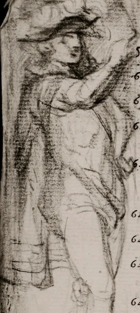 An illustration from Catalogue d'estampes des plus grands maîtres italiens, flamands & françois, de divers recueils d'estampes, d'architecture de différents maîtres, & autres traités sur les arts, dépendants de la succession de M. Mariette, contrôleur-genéral de la Grande-Chancellerie de France, honoraire amateur de l'Academie royale de peinture & sculpture & de l'Academie de Florence ..., 1775, leaf 59