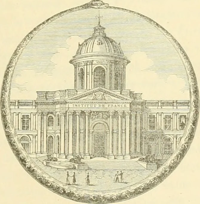 An illustration from Celse, Vitruve, Censorin (oeuvres complètes), Frontin (Des aqueducs de Rome) ; avec la traduction en français [et] publiés sous la direction de M. Nisard, 1866, leaf 8