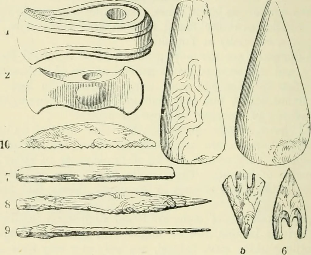 An illustration from The Celt, the Roman, and the Saxon : a history of the early inhabitants of Britain, down to the conversion of the Anglo-Saxons to Christianity ; illustrated by the ancient remains brought to light by recent research / by Thomas Wright ; with numerous engravings on wood, 1902, leaf 111