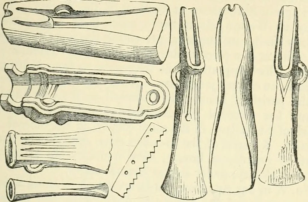 An illustration from The Celt, the Roman, and the Saxon : a history of the early inhabitants of Britain, down to the conversion of the Anglo-Saxons to Christianity ; illustrated by the ancient remains brought to light by recent research / by Thomas Wright ; with numerous engravings on wood, 1902, leaf 114