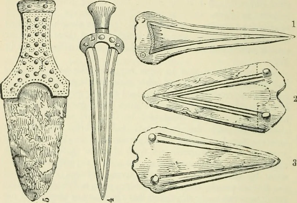 An illustration from The Celt, the Roman, and the Saxon : a history of the early inhabitants of Britain, down to the conversion of the Anglo-Saxons to Christianity ; illustrated by the ancient remains brought to light by recent research / by Thomas Wright ; with numerous engravings on wood, 1902, leaf 119
