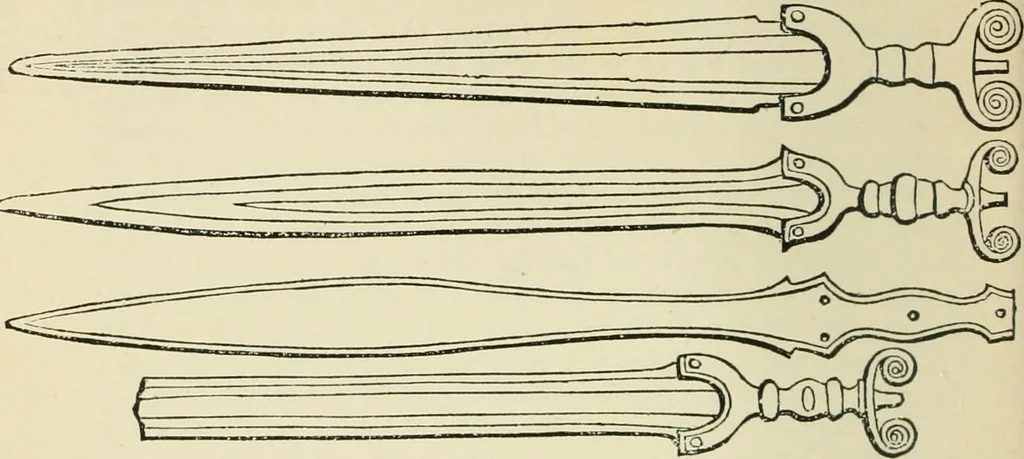 An illustration from The Celt, the Roman, and the Saxon : a history of the early inhabitants of Britain, down to the conversion of the Anglo-Saxons to Christianity ; illustrated by the ancient remains brought to light by recent research / by Thomas Wright ; with numerous engravings on wood, 1902, leaf 21