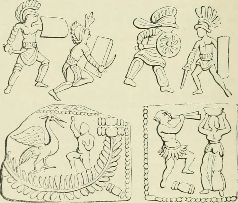 An illustration from The Celt, the Roman, and the Saxon : a history of the early inhabitants of Britain, down to the conversion of the Anglo-Saxons to Christianity ; illustrated by the ancient remains brought to light by recent research / by Thomas Wright ; with numerous engravings on wood, 1902, leaf 291