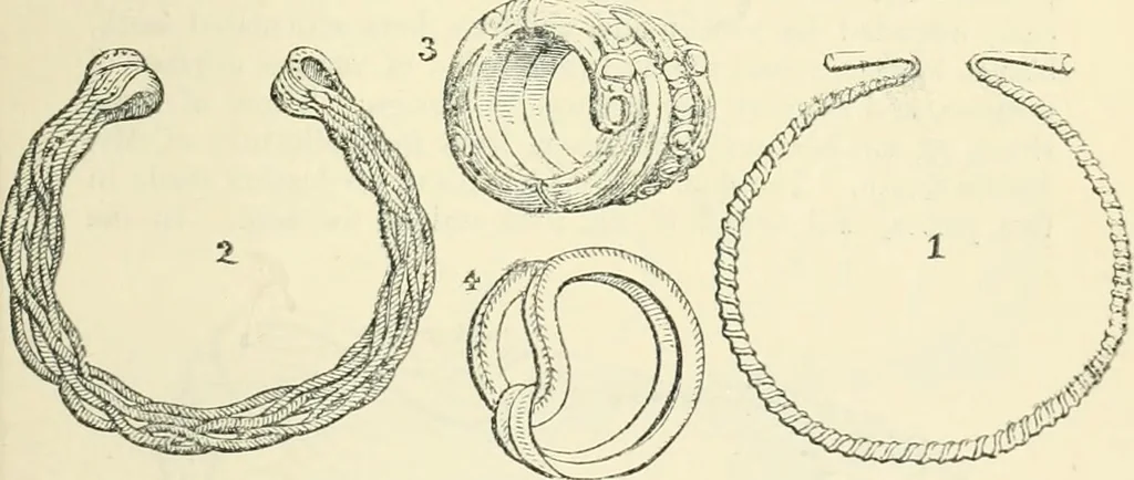 An illustration from The Celt, the Roman, and the Saxon : a history of the early inhabitants of Britain, down to the conversion of the Anglo-Saxons to Christianity ; illustrated by the ancient remains brought to light by recent research / by Thomas Wright ; with numerous engravings on wood, 1902, leaf 412