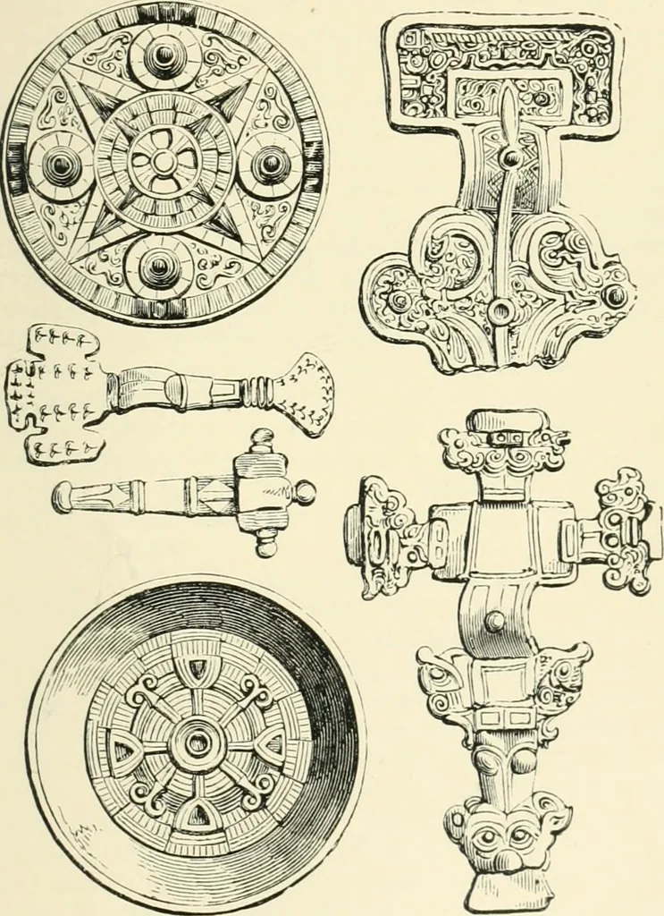 An illustration from The Celt, the Roman, and the Saxon : a history of the early inhabitants of Britain, down to the conversion of the Anglo-Saxons to Christianity ; illustrated by the ancient remains brought to light by recent research / by Thomas Wright ; with numerous engravings on wood, 1902, leaf 496