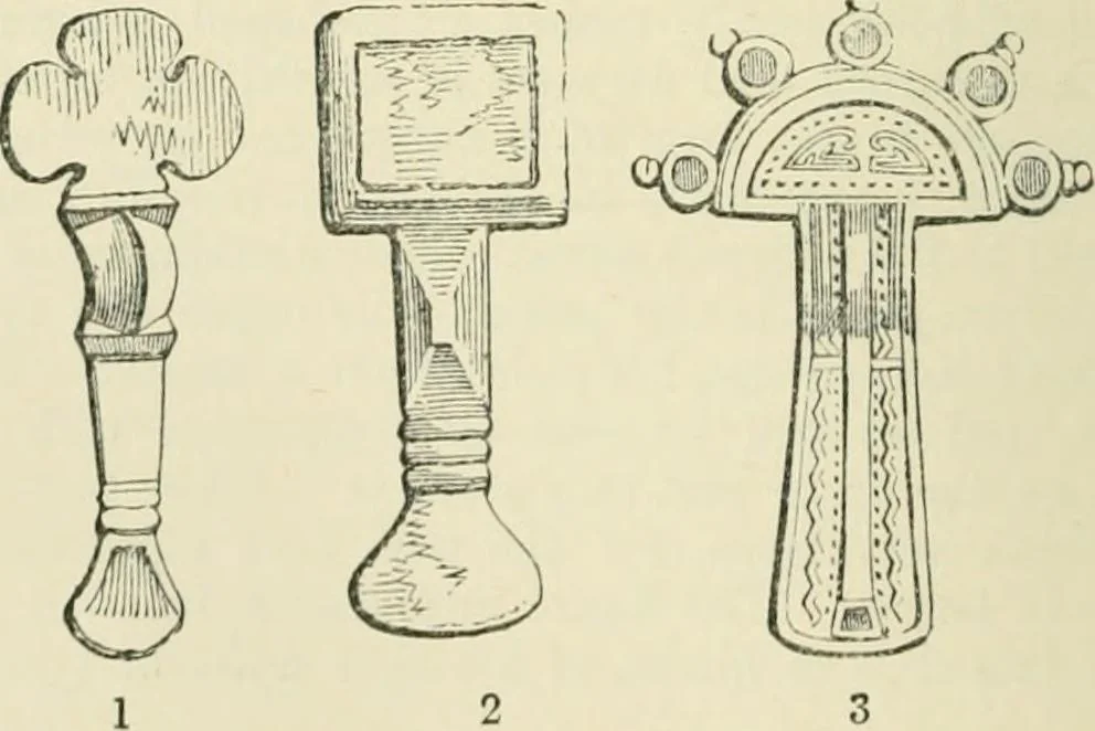 An illustration from The Celt, the Roman, and the Saxon : a history of the early inhabitants of Britain, down to the conversion of the Anglo-Saxons to Christianity ; illustrated by the ancient remains brought to light by recent research / by Thomas Wright ; with numerous engravings on wood, 1902, leaf 499