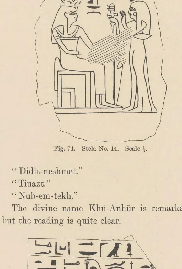 An illustration from The Cemeteries of Abydos, 1913, leaf 136