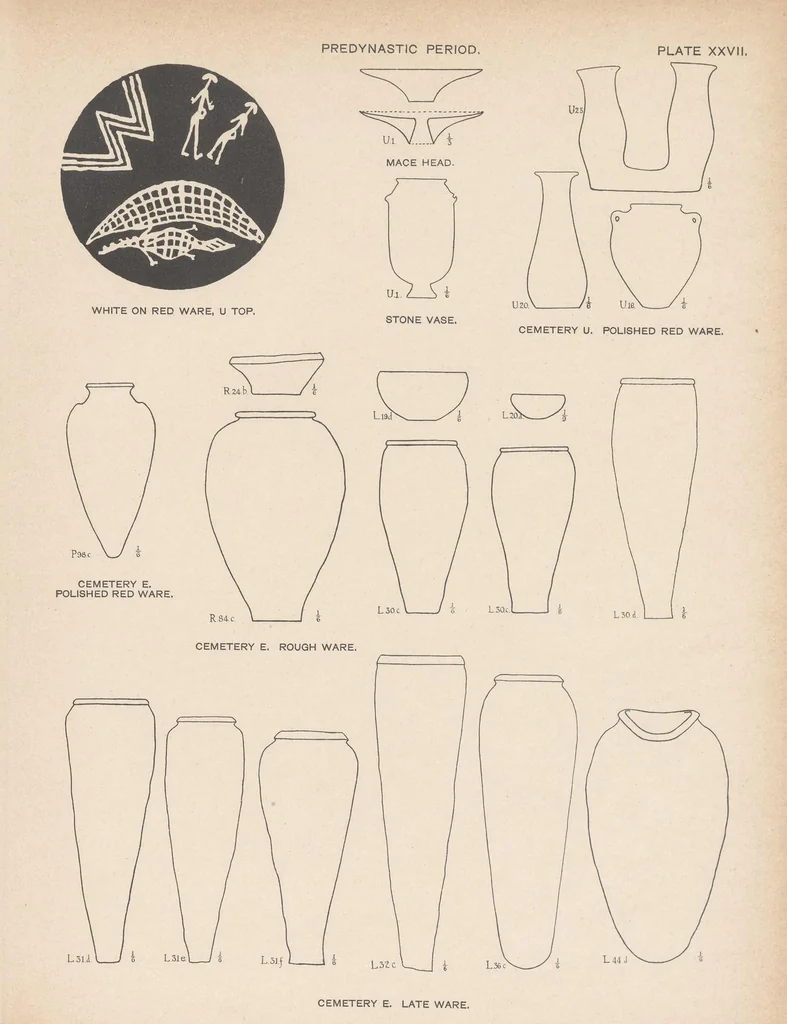 An illustration from The Cemeteries of Abydos, 1913, leaf 209