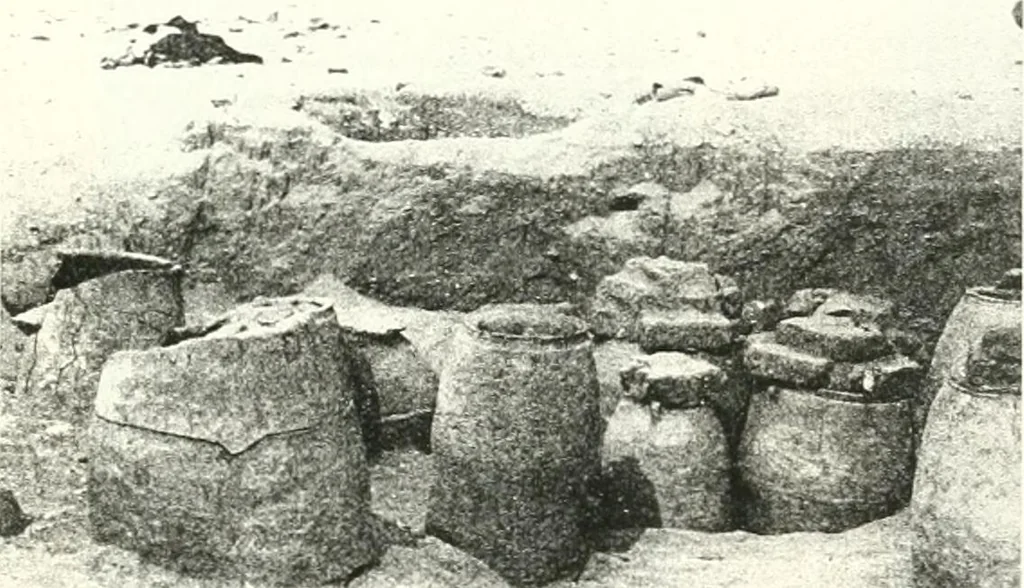 An illustration from The Cemeteries of Abydos, 1913, leaf 102