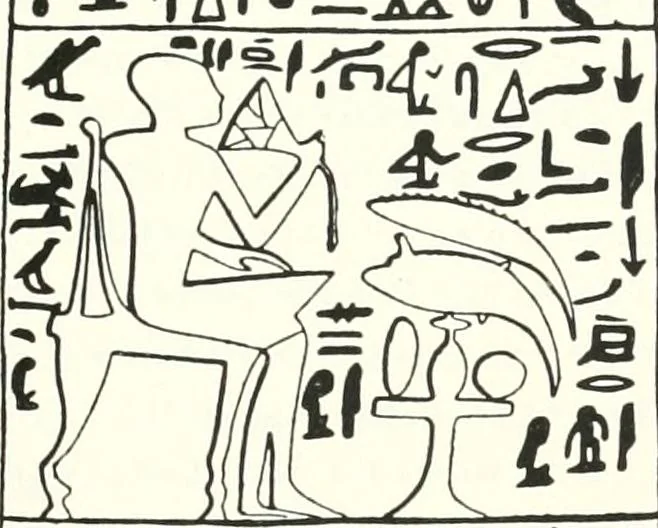 An illustration from The Cemeteries of Abydos, 1913, leaf 50