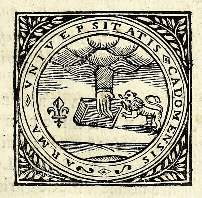 An illustration from Censvra Sacrae Facvltatis Theologiae Cadomensis, 1668, leaf 5