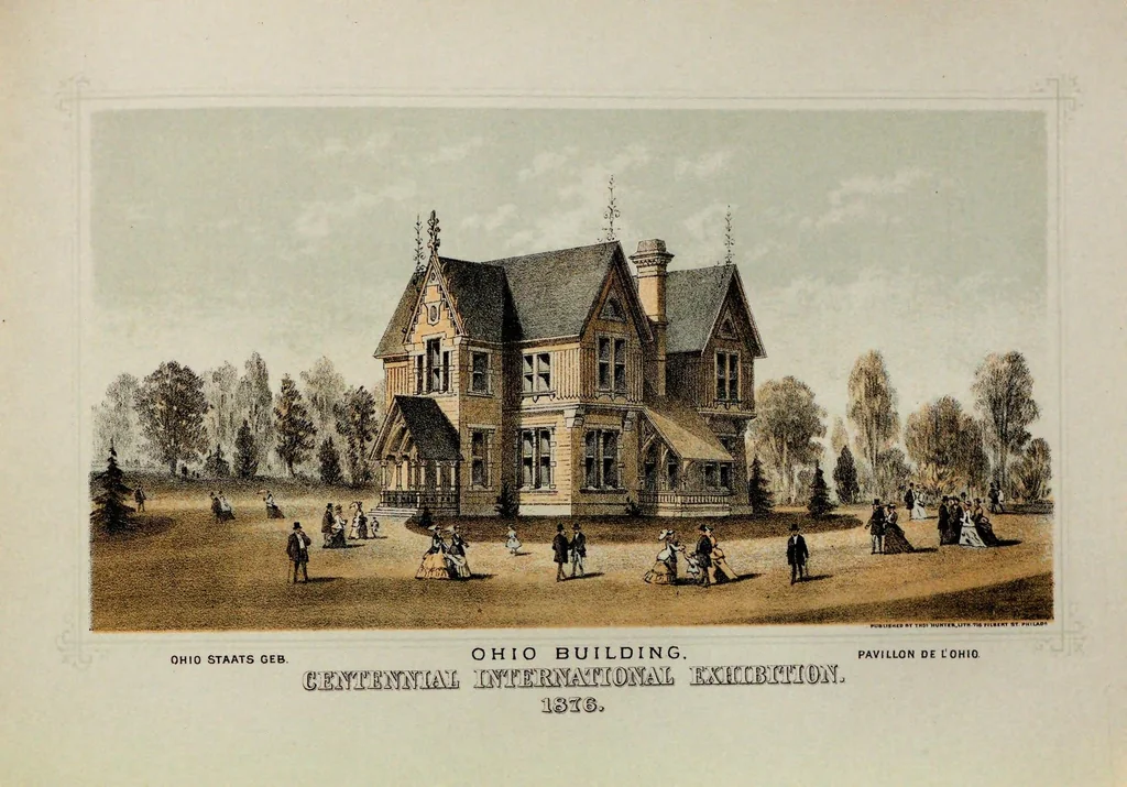 An illustration from Centennial portfolio: a souvenir of the international exhibition at Philadelphia, comprising lithographic views of fifty of its principal buildings, 1876, leaf 163