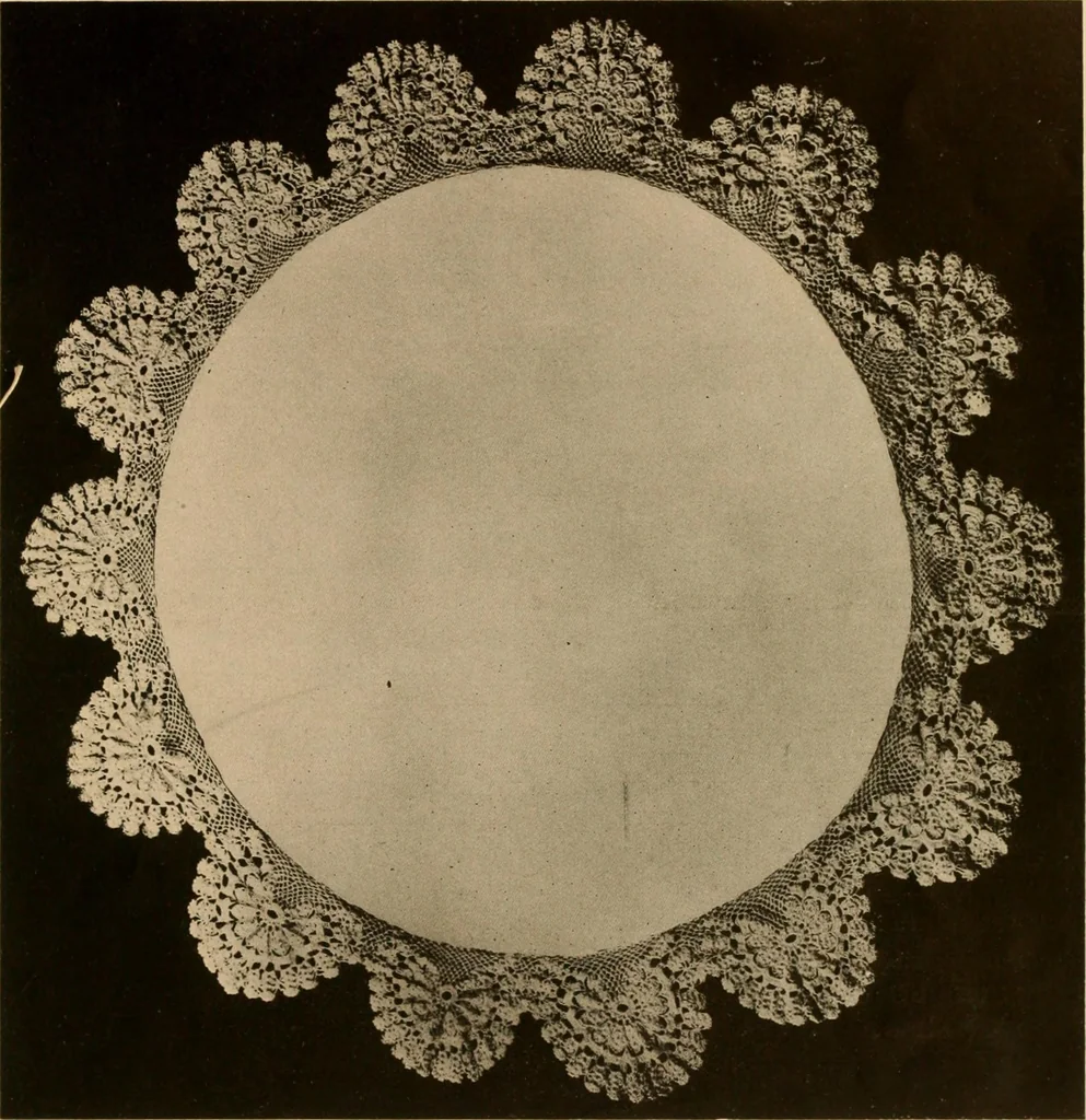 An illustration from Center pieces and lungh sets in crochet work .., 1915, leaf 14