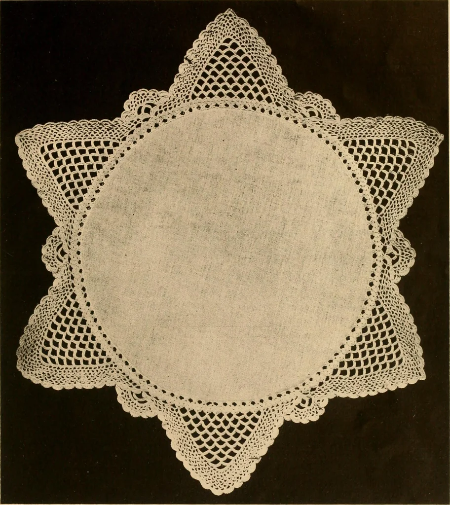 An illustration from Center pieces and lungh sets in crochet work .., 1915, leaf 18