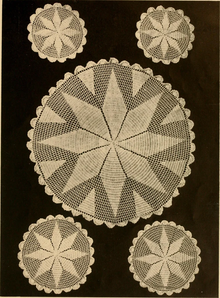 An illustration from Center pieces and lungh sets in crochet work .., 1915, leaf 20