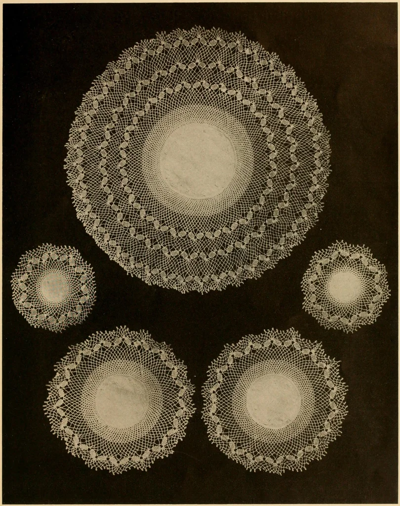 An illustration from Center pieces and lungh sets in crochet work .., 1915, leaf 22