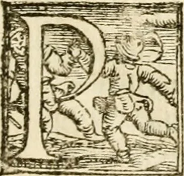 An illustration from Cento givochi liberali, et d'ingegno, 1551, leaf 56