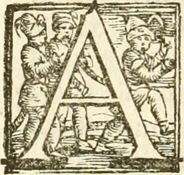 An illustration from Cento givochi liberali, et d'ingegno, 1551, leaf 61