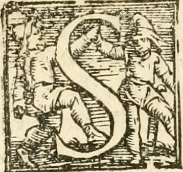 An illustration from Cento givochi liberali, et d'ingegno, 1551, leaf 97
