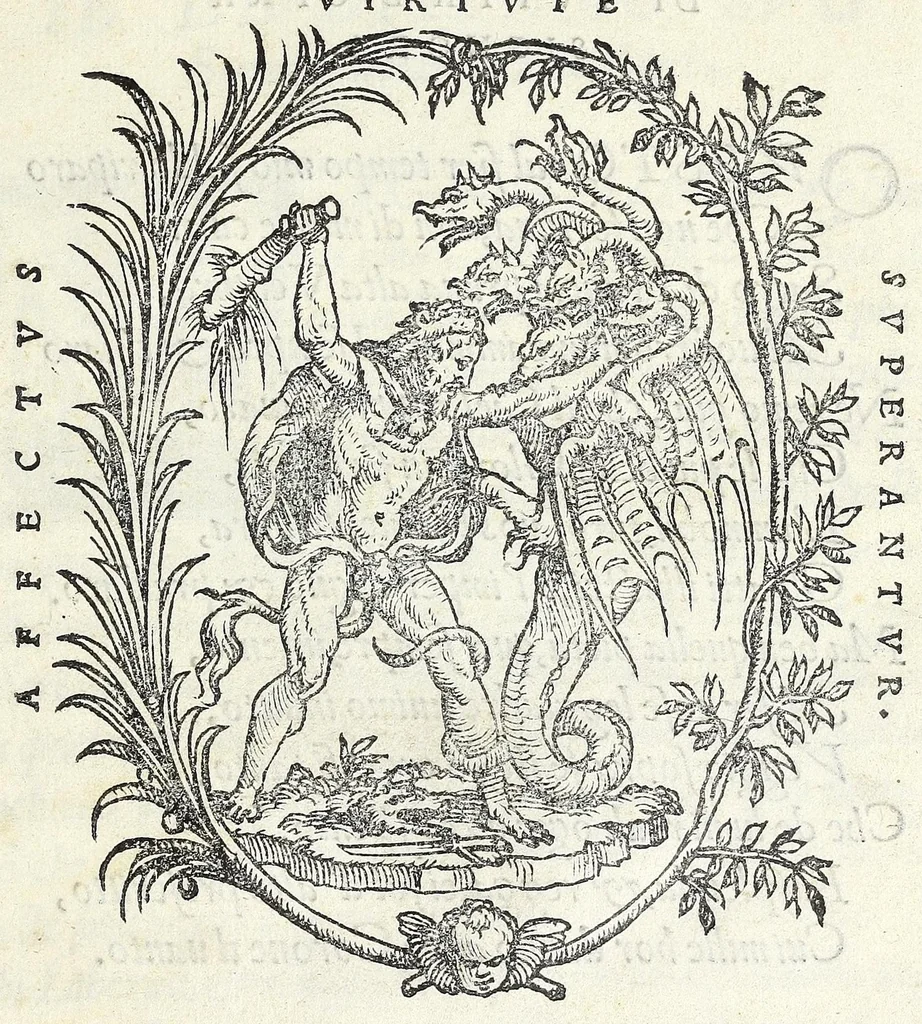 An illustration from Cento givochi liberali, et d'ingegno, 1551, leaf 5