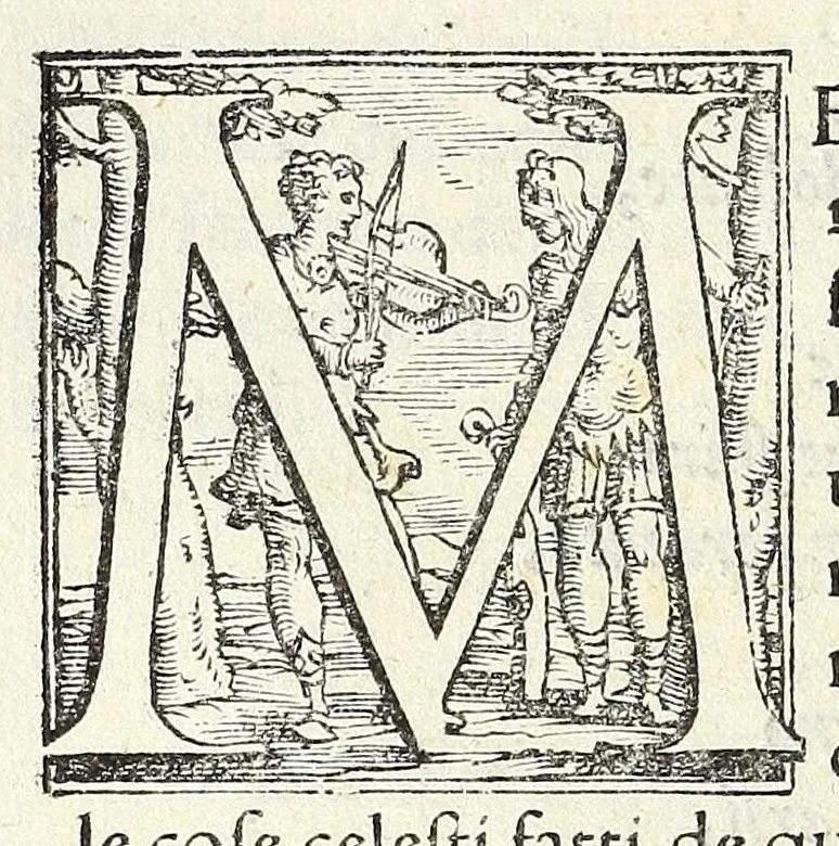 An illustration from Cento givochi liberali, et d'ingegno, 1551, leaf 74