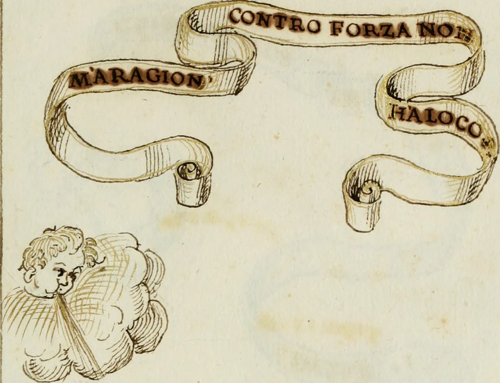 An illustration from Cento imprese, 1615, leaf 86
