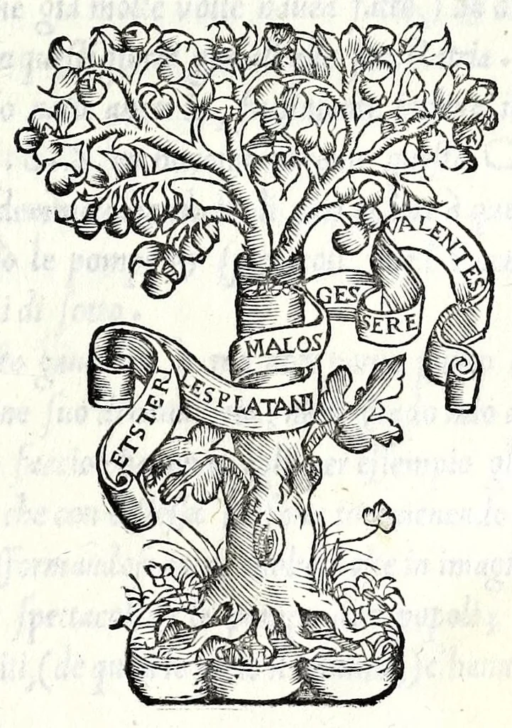An illustration from Cento sonetti, 1554, leaf 93