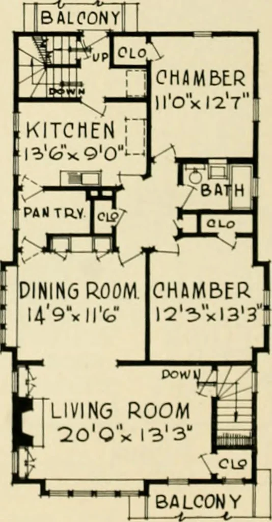 An illustration from Central's book of homes, 1920, leaf 107