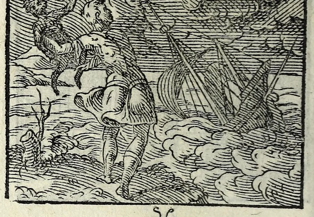An illustration from Centvm fabvlae ex antiqvis scriptoribus acceptae, et graecis latinisq́; tetrastichis senarijs explicatae, 1587, leaf 106