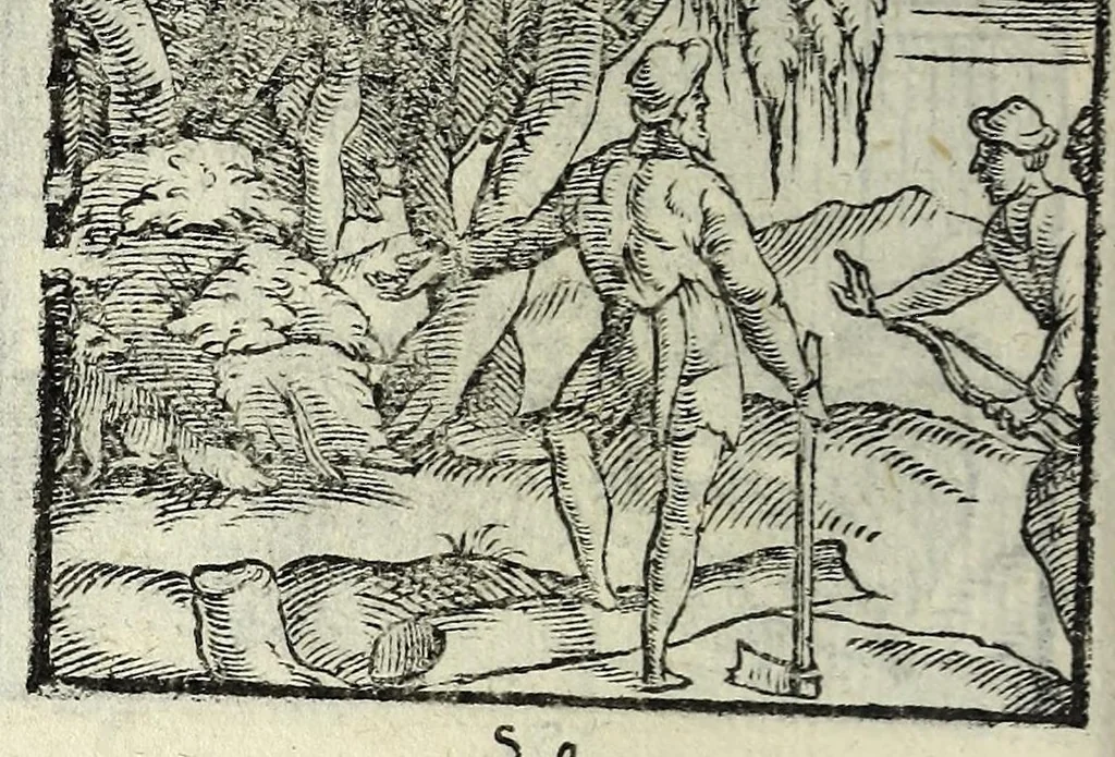 An illustration from Centvm fabvlae ex antiqvis scriptoribus acceptae, et graecis latinisq́; tetrastichis senarijs explicatae, 1587, leaf 108